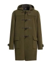 Gloverall Man Coat Military Green Size L Wool, Polyamide, Leather