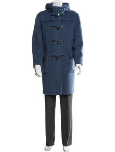 Pre-owned Gloverall Wool Coat In Blue