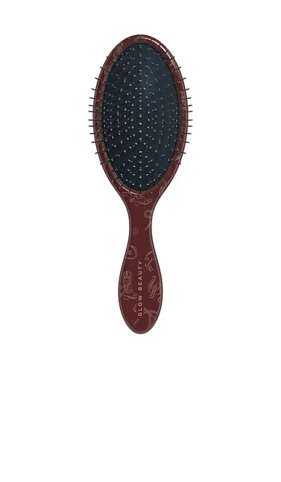 Glow Beauty The Detangling Brush In Burgundy