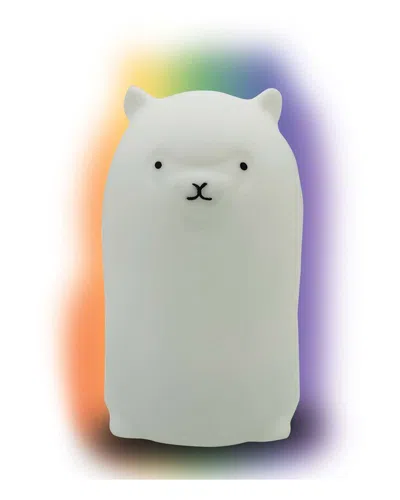 Glow Silicone Squish Llama Lamp In White