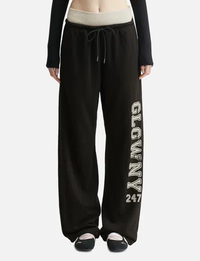 Glowny 247 Contrast Tracksuit Pants In Black