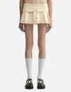 Glowny Daze Pleated Mini Skirt In Neutral
