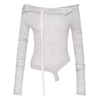 Glowny Demi Soft Breeze Long Sleeve Top In Gray