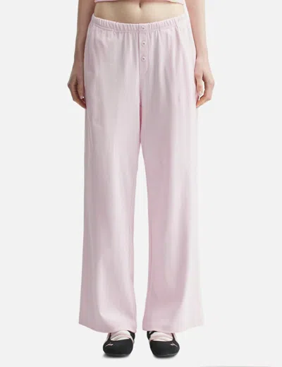 Glowny G Button Fly Pants In Pink