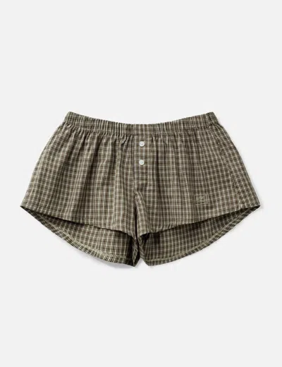 Glowny G Classic Micro Shorts In Brown
