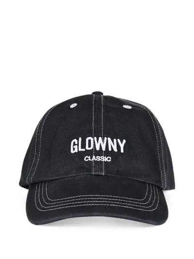Glowny G Contrast-stitch Logo-embroidered Baseball Cap In Black