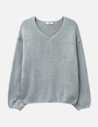 Glowny G Cozy Over Knit Top In White