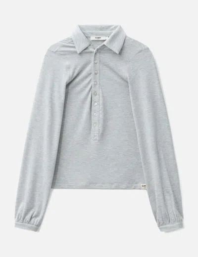 Glowny G Gentle Henley Top In Blue