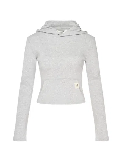 Glowny G Logo-patch Hoodie In Gray