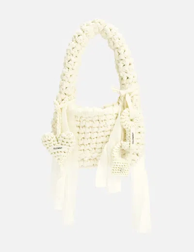 Glowny Kira Braided Bag In White