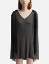 Glowny Layer Luv Hoodie Dress In Black