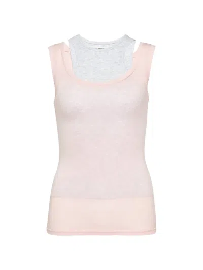 Glowny Layered Top In Pink