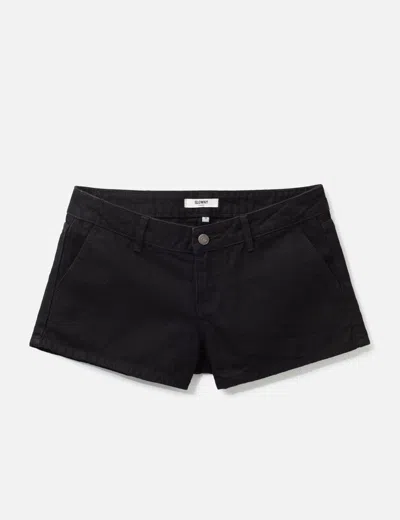 Glowny The Rachel Denim Shorts In Black