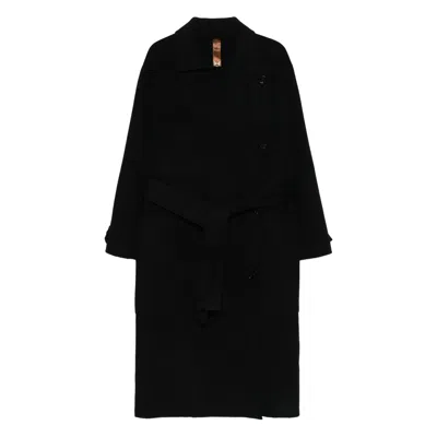 GLOX BELTED PATCH-POCKET COAT