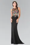 Gls Black Prom Long Dress Evening Formal Gown In Multi