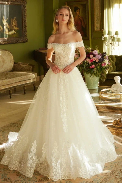 Gls Bridal Gown A Line Long Sequin Wedding Dress