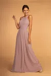 Gls Evening Bridesmaid Long Formal Dress In Purple
