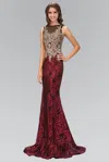 Gls Floor Length Prom Long Dress Evening Gown In Multi