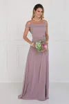 Gls Formal Long Bridesmaid Prom Dress In Purple