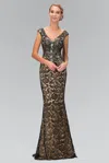 Gls Full Lace Prom Long Dress In Multi