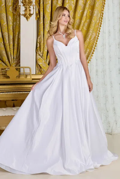 Gls Gl3716 Long Corset A Line Bridal Wedding Dress