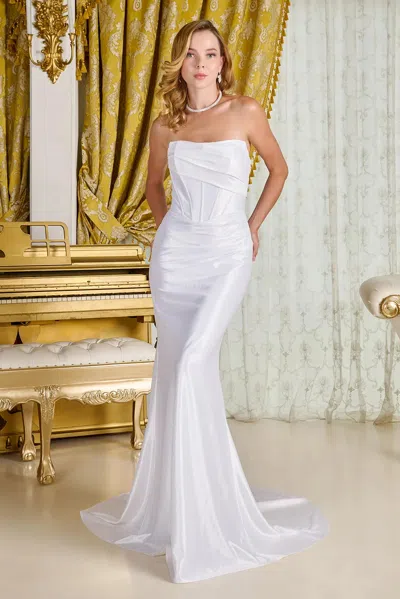 Gls Gl3717 A Line Long Corset Wedding Dress