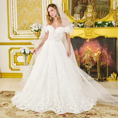 Gls Gl3821 Glitter Ball Gown Bridal Sequin Beaded Wedding Dress