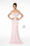 Gls Jersey Long Dress Prom Dress In Pink