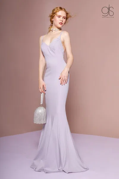 Gls Lilac Long Formal Dress In Purple