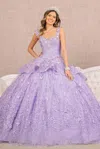 Gls Long Ball Gown Quinceanera Dress In Blue