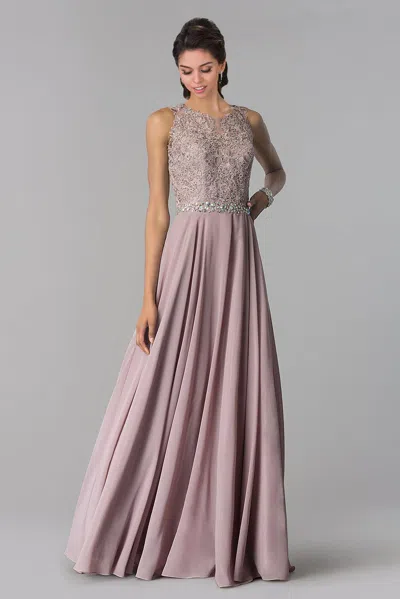 Gls Long Bridesmaid Prom Dress Formal In Purple