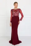 Gls Long Evening Gown Mother Of The Bride Dress In Multi