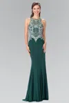 Gls Long Formal Dress Evening Prom Gown In Green
