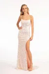Gls Long Formal Mermaid Prom Dress In Pink