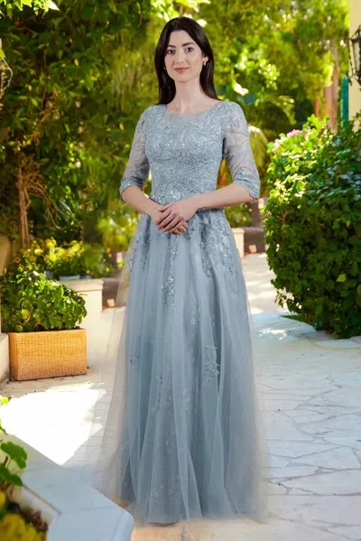 Gls Long Formal Mother Of The Bride A Line Evening Dress