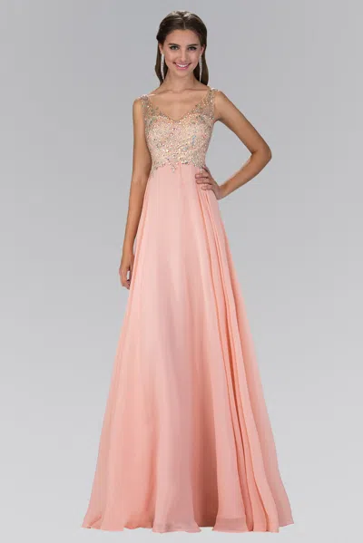 Gls Long Formal Sleeeveless Chiffon Prom Dress