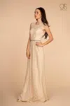 Gls Long Lace Evening Formal Prom Dress In White