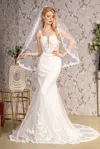 Gls Long Mermaid Wedding Dress In White