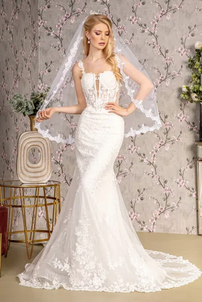 Gls Long Mermaid Wedding Dress In White