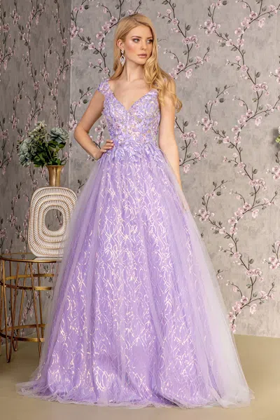 Gls Prom A Line Long Formal Dress In Pink