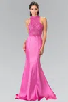 Gls Prom Long Formal Dress Mikado Trumpet Evening Dress In Pink