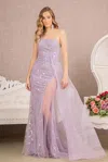 Gls Prom Long One Shoulder Dress In Purple