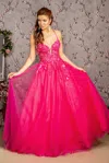 Gls Prom Long Sequin Glitter Formal Dress In Pink