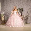 Gls Quinceanera Dress Sweet 16 Long Ball Gown In Multi