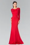 Gls Red Formal Long Prom Dress Evening Gown In Red