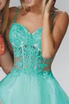 Gls Sexy Short Prom Dress In Blue