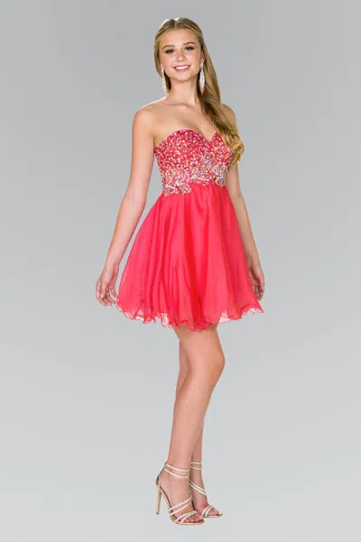 Gls Strapless Sweetheart Short Prom Dress