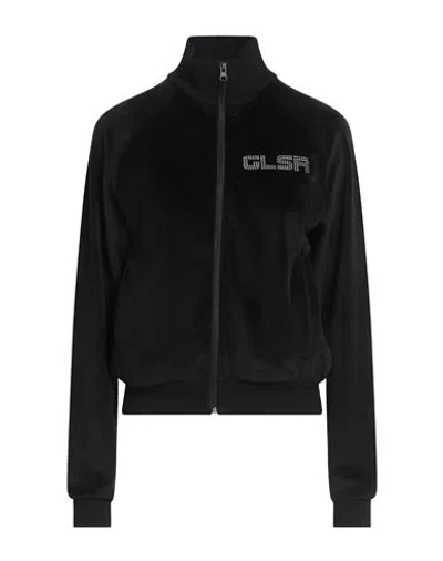 Glsr Woman Sweatshirt Black Size S Cotton, Polyester