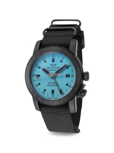 Glycine Airman Contemporary Gmt 42mm Watch In Blue