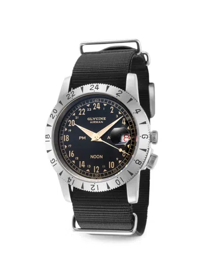 Glycine 에어맨 눈 40mm 시계 In Black